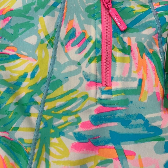 NWT Lilly Pulitzer Swim Sunguard Top- Sea Salt and Sun, Size XXS - Picture 3 of 6